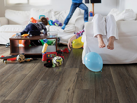 kids playing in room from Life Style Floors in Chagrin Falls