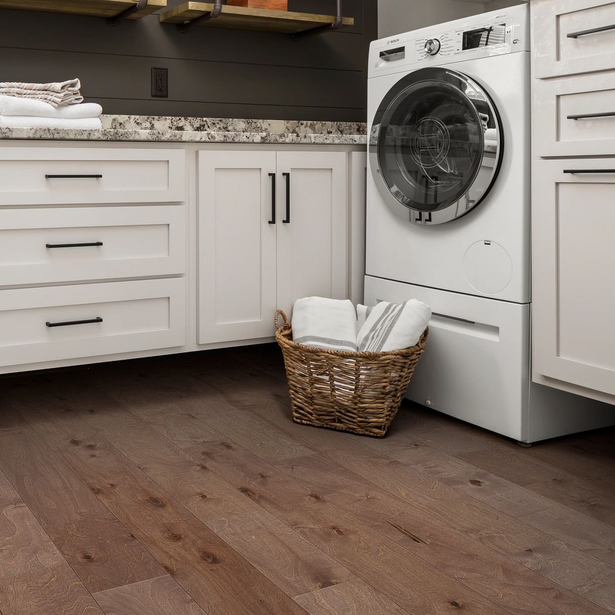kitchen with hardwood floor from Life Style Floors in Chagrin Falls