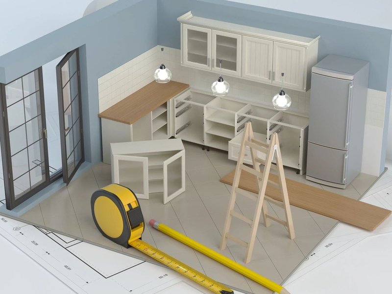 3D model of a kitchen from Life Style Floors in Andover, OH